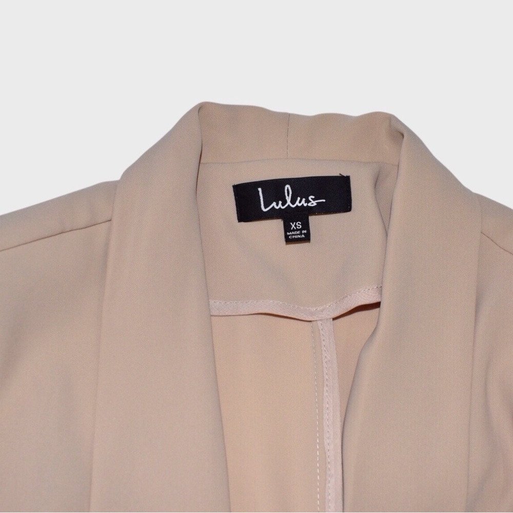 Lulus Open Front Drape Blazer - Picture 5 of 6